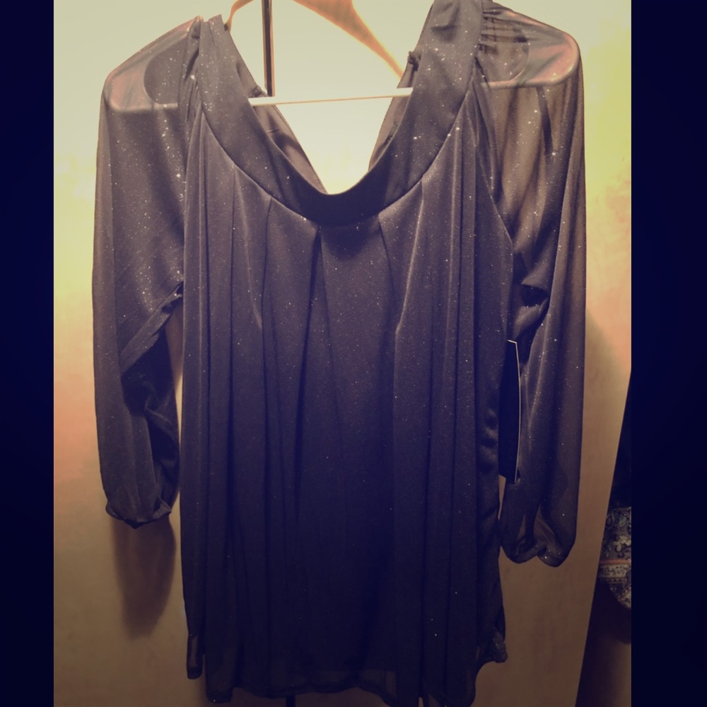 Always Indigo grey shimmer top